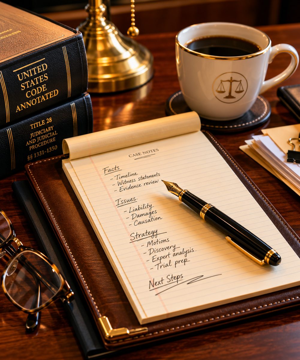Federal case preparation imagery tied to qui tam & false claims act defense
